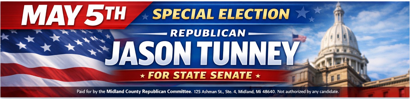Election advertisement for Jason Tunney, May 5th.